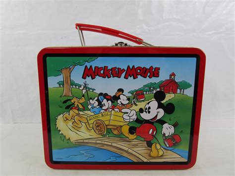 mickey mouse metal lunch box